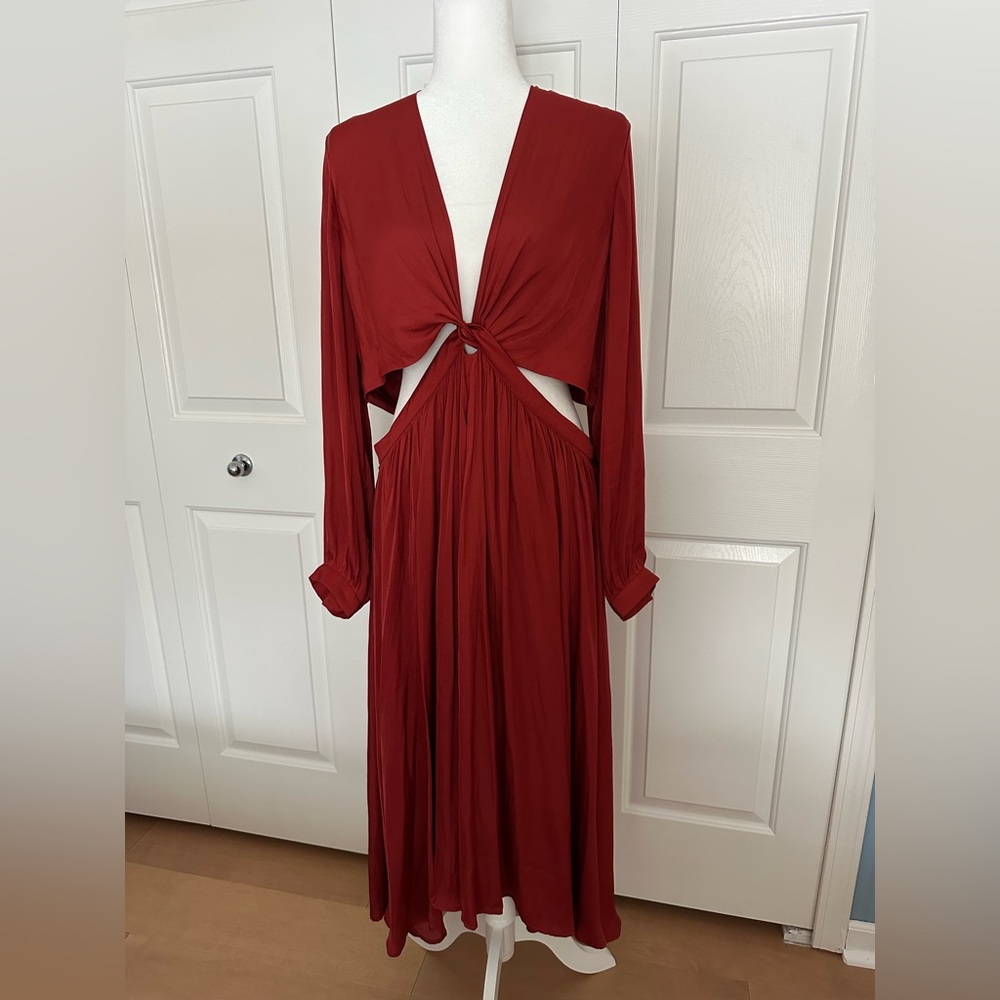 NWT Banana Republic Cut Out Dress with Long Sleeves, Size 18